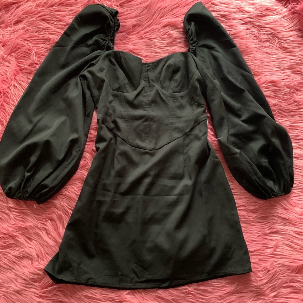 Misguided Milkmaid Sleeve Mini Dress